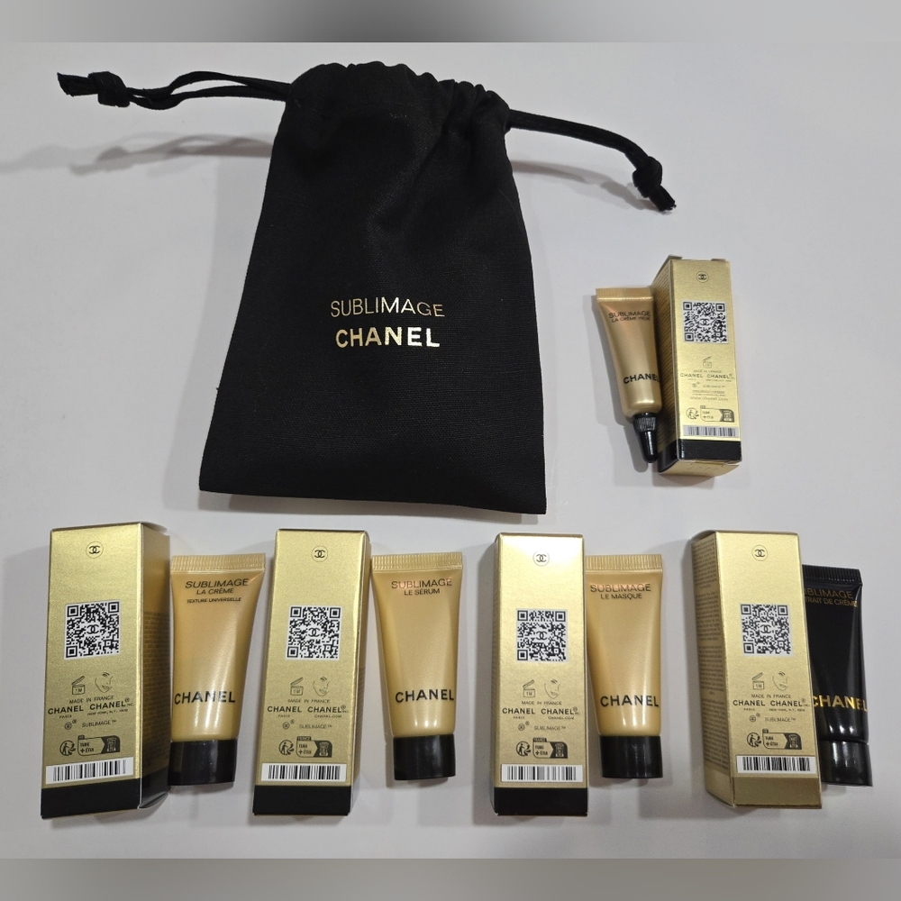 Chanel Sublimage 8 Pieces Travel Size Skincare Set With Sublimage Pouch - Picture 7 of 13
